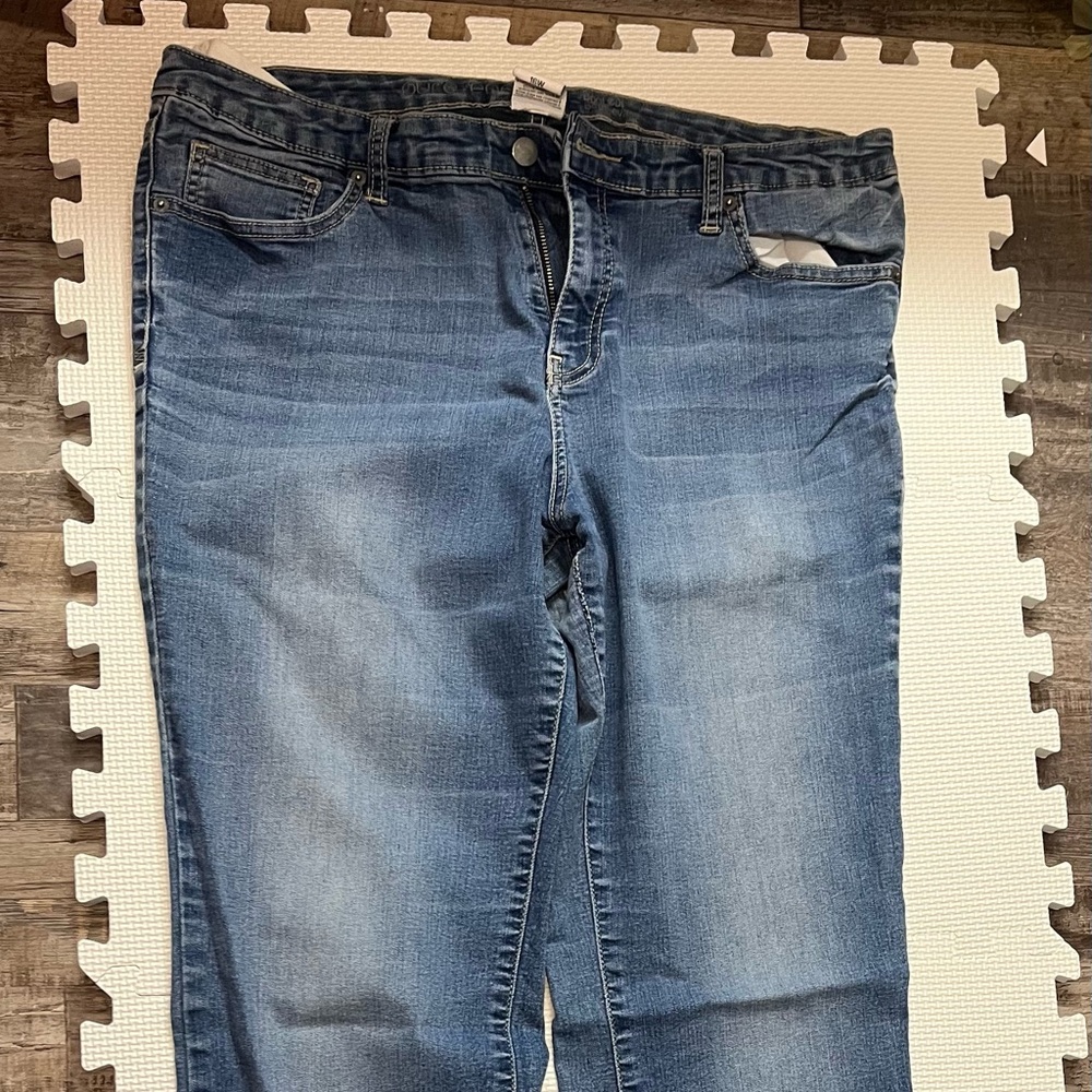 Pure Energy Women's Straight Leg Blue Jeans